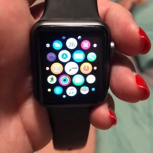 38mm Series 1 black Apple Watch
